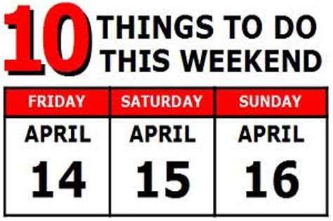 Things to do in the Capital Region this weekend: April 14-16